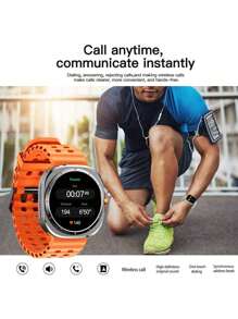 Microwear Smartwatch, Multi-Functional Sports Smartwatch, Wireless Calls/Wireless Music, SMS Reminder, Sedentary Reminder And Customizable Dial Wallpaper And Multiple Sports Modes. Compatible With Android And IOS Phones.Unisex