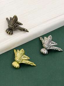 4 件装角支架家具古董复古青铜角包裹虎脚珠宝盒木盒装饰保护脚腿