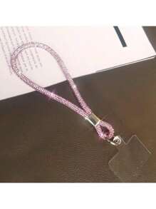 1 pieza Cordón de teléfono de lujo con cristal y strass, correa elegante de pulsera colgante, correa de cuello de teléfono con estilo de pulsera de alta gama para mujeres, obsequio correa de teléfono celular para madre, familia, amigos, cumpleaños, vacaciones