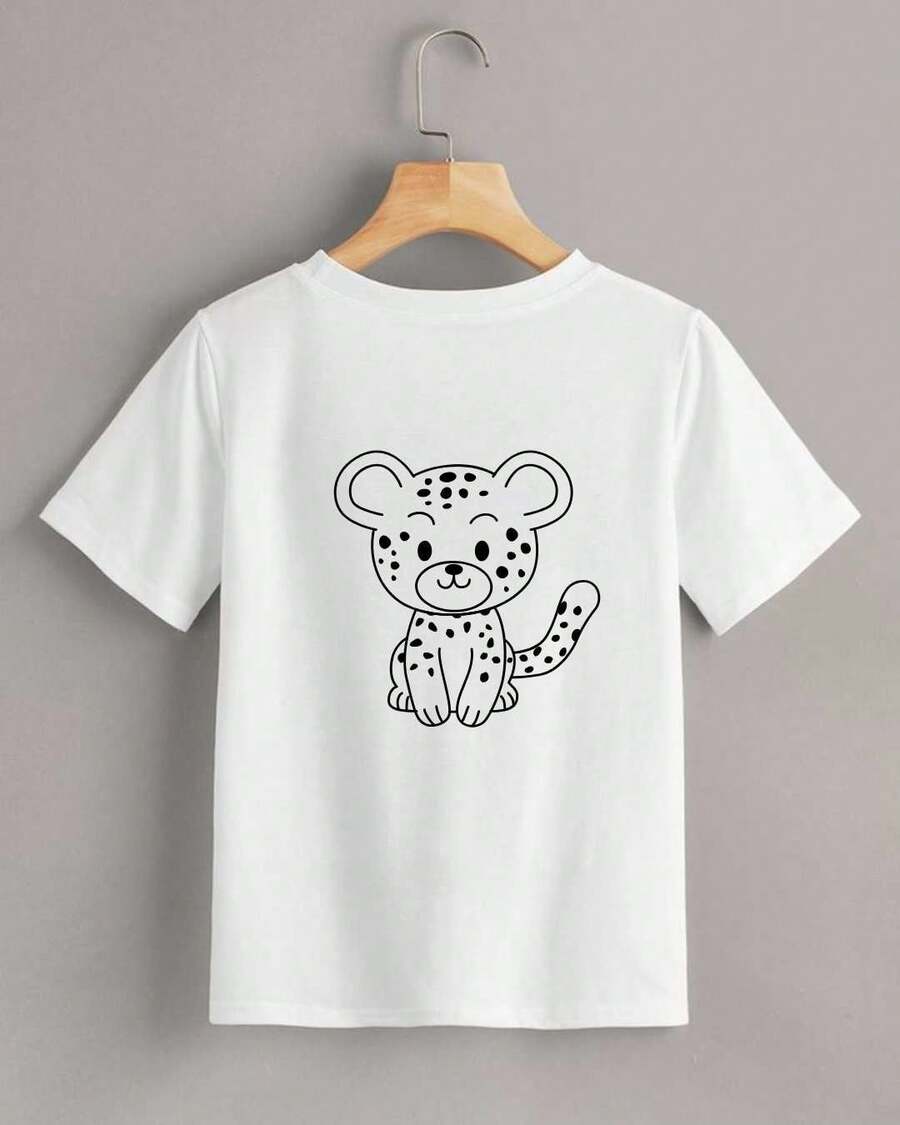 CAMISA PARA COLORIR ONÇA