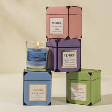 1 件 50 克玫瑰香味大豆蜡烛，家居装饰，送给朋友和家人的礼物，香味芳香疗法蜡烛