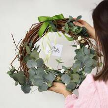 15pcs, 5 Assorted Eucalyptus Stems, Loose Artificial Silver Dollar Eucalyptus Leaves, Premium Dried Eucalyptus Bunches, Artificial Eucalyptus Sprigs For Wedding Vase, ZEKONAN