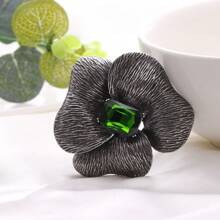 1pc Retro Palace Style Camellia Flower Zinc Alloy Brooch - Brooch - View 4