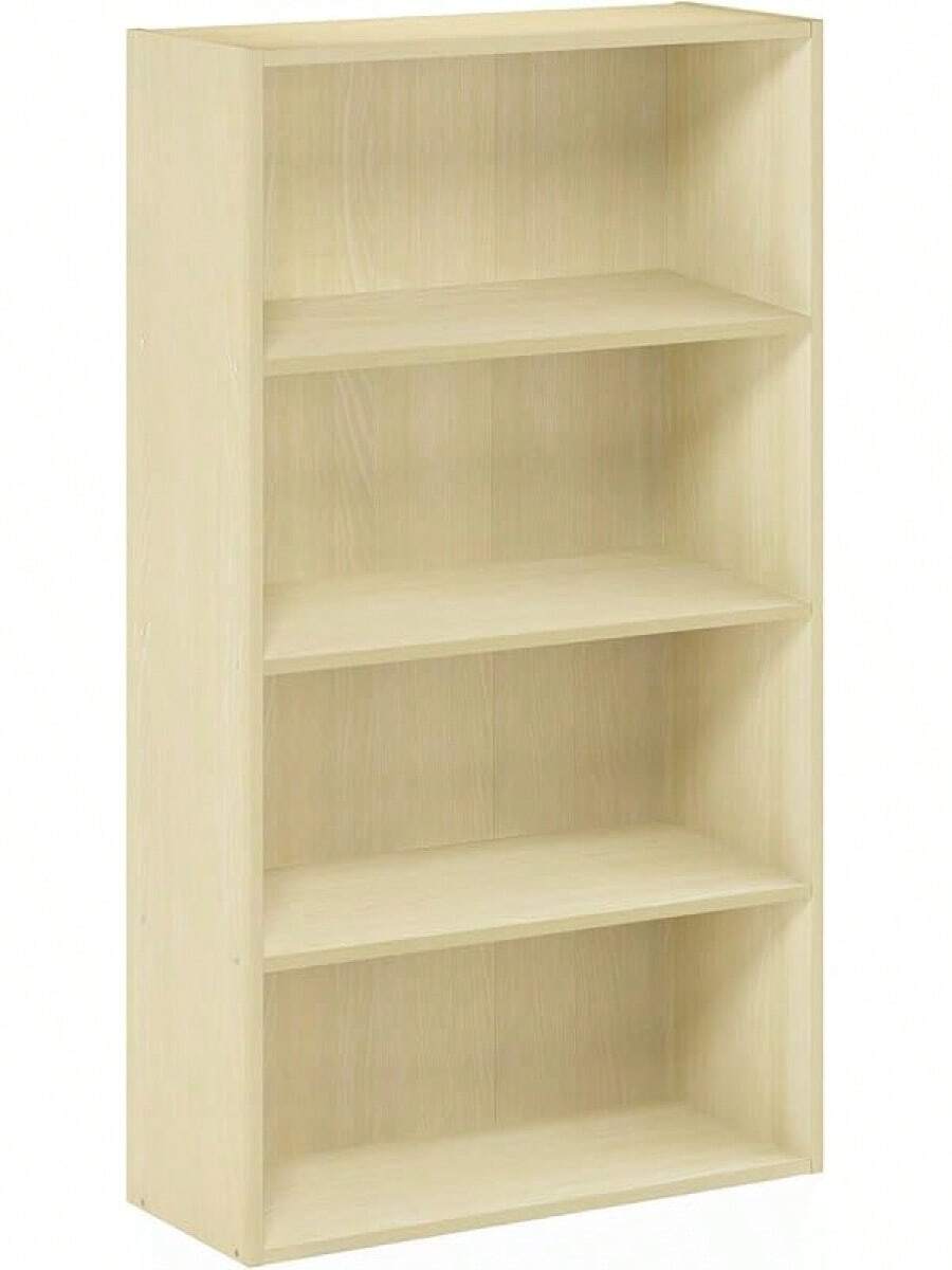 Furinno Jaya Simplistic Bureau d'Étude avec Tiroirs à Bacs, Brun, Bois