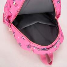 Set de mochila, estuche de lápices, bolso de hombro y billetera con diseños de Hello Kitty y My Sweetie - Accesorios de viaje para el hogar y la pareja hechos de poliamida - Set de 3 piezas: correa ajustable, cierre con cremallera - Perfecto para viajes y regalos de cumpleaños o Navidad, apto para uso diario o como regalo perfecto