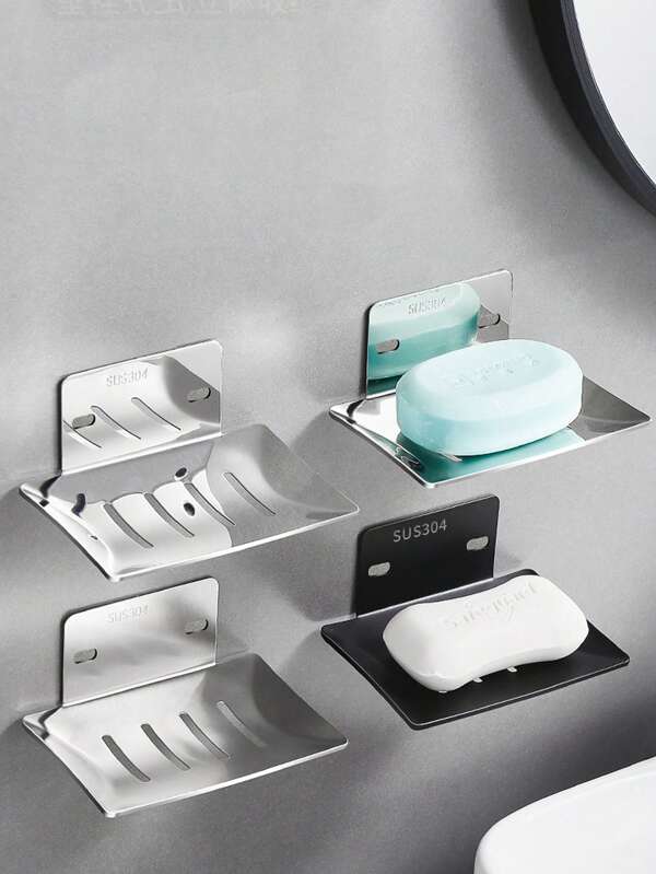 حامل صابون الاستحمام قطعة واحدة، بدون حاجة إلى ثقب، من الفولاذ المقاوم للصدأ، حامل صابون للحمام مثبت على الحائط، حامل إسفنجة المطبخ، ديكور حمام المنزل، ديكور الخريف، عودة إلى المدرسة