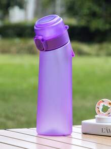Yocity 1 pieza Botella de agua deportiva con 1 cápsula de sabor con forma de oso aleatoria, cápsulas de sabor 0 azúcar 0 calorías, para regalos del Día de San Valentín, regalo de cumpleaños, adecuado para gimnasios, aleatorio entre 7 sabores, para uso en exteriores, campamento