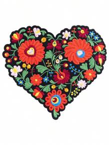 1件/2件/3件/4件 紅心花朵徽章 聚酯纖維 (Polyester) 紡織 DIY 刺繡貼布 全季節通用 衣物服飾 鞋子 帽子 配件 - 彩色 - 查看 1