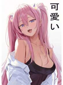 1PC Anime Kawaii Sweet Lovely Girls Sexy Figure Poster Ideal Gift Canvas Painting Posters And Print Wall Decor Room Decoration Wall Art Pictures Aesthetic For Living Home Bedroom Decor No Frame