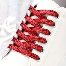 Unisex Flat Color Flash Small White Shoes Canvas Shoes Sneakers LACES