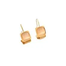 Acessórios Elegantes de Estilo Minimalista Francês Ins, Colar Pingente Geométrico, Brincos Feitos de Aço Inoxidável e Resina, Adequados para Mulheres, Namoradas, Presente de Aniversário