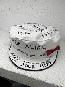 1pc Y2K Retro Flower Embroidery Forward Hat, Women's Printed Bow, Women's Street Appearance, Small Face, Versatile And Fashionable Beret