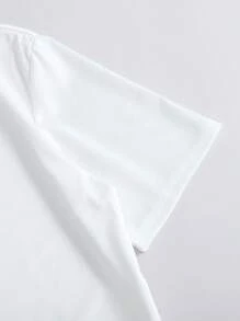 [Custom Vibrant Design DIY Custom T-Shirt] Customized Vibrant Design Personalized Custom T-Shirt For Men - White - View 8