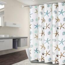 Rideau de douche de salle de bain, rideau de séparation, rideau de porte, rideau de douche imprimé, PEVA, anti-moisissure, imperméable, sans perforation, tissu épais non transparent, rideau de douche de couleur unie, rideau de douche imperméable en polyester pour hôtel, rideau de douche en coquillage, coquillage de poisson, corail et hippocampe, rideau de douche océan, décoration de salle de bain, rideau de douche de salle de bain, rideau de séparation de salle de bain, rideau de porte, douche imperméable, anti-moisissure et antibactérien