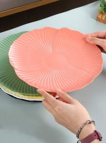 Petal-Shaped Serving Platter, Versatile Dish For Steaming Fish, Baking Fish, Steaming Buns, Dumplings, Noodles, Salad Plates For Home Use