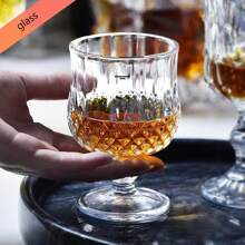 6 件全新优质高端厚大水钻纹理高脚杯，适用于白兰地、饮料、果汁 - 彩色 - 查看 10