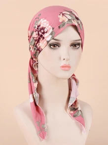 Floral Pattern Casual Wear Fashion Pilot Cap