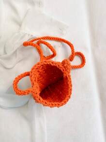 1 件可爱休闲清新镂空纯色钩针迷你手机包,轻便可折叠,饰有小花,女士度假斜挎包,适合度假、日常通勤、休闲购物和时尚服饰搭配,与钩针套装完美搭配,度假必备,可爱风。 - 彩色 - 查看 12