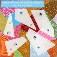 5pcs Acrylic Quilting Templates Set, Transparent Quilt Rulers, For Quilting Patterns, Sewing Machine Compatible, Craft Templates For Arts And Crafts Projects