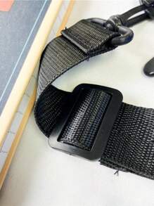 1 件男女通用胸包，纯色运动休闲尼龙腰包，斜挎包 - A - 查看 10