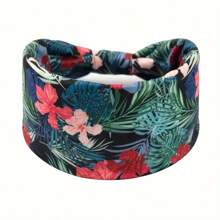 1/4 Stücke Boho-Stil elastische breite Stirnbänder, Blume Muster Sport Haarband, Frühling/Sommer, Haarzubehör, Turban Stirnband
