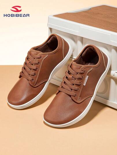 HOBIBEAR Unisex Sports Shoes, Wide Toe Shoes, Solid Color Lightweight Jacket, Comfortable Lace-Up Women Shoes, Walking Shoes, Men Shoes, Soft Sole Lightweight Barefoot Shoes