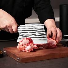 Cuchillo De Corte Pesado De Hueso Cuchillo De Carnicero - Blanco y Negro - Ver 10