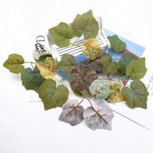 30/100 Pcs Silk Maple Leaf Wedding Bridal Accessories  Christmas Home Decoration Diy Gift Artificial Plants Wholesale