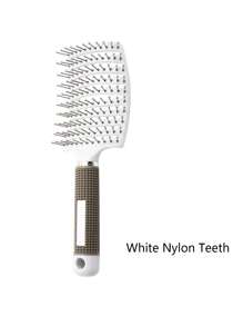 1pc Haarborstel Hoofdhuidmassage Kam Man Haarborstel Nylon Vrouwen Nat Krullend Ontwarren Haarborstel Voor Salon Kapsalon Styling Tools