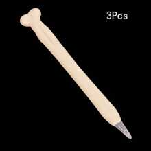 3pcs Creative Bone Shaped Pen, Novelty Realistic Skeleton Style Ballpoint Pen, Halloween Promotional Gift