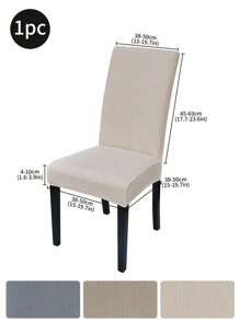 1 szt./4 szt./6 szt. Elastyczne minimalistyczne pokrowce na krzesła w jednolitym kolorze, odporne na zachlapanie i kurz do biura, salonu, jadalni, zestaw 6 pokrowców na krzesła do jadalni, zdejmowane, zmywalne pokrowce na krzesła do jadalni, rozciągliwy pokrowiec na krzesło Parson