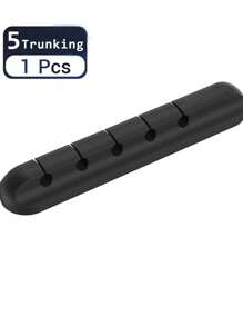 1pc Multifunctionele kabelorganizer met geperforeerde sleuven, desktop USB-datalijnbevestigingshub, houder voor kabelbeheer
