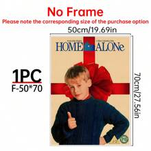 1/6Pcs Home Alone - Movie Posters Wall Arts - 90's Movie Posters - Canvas Wall Decorate - Home Alone Movie Poster For Living Room Bedroom Decor Gifts Birthday Graduation