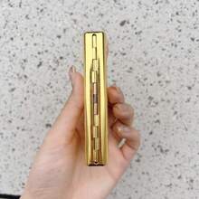 Gold Color Metal Cigarette Case For Women Luxury Metal Carved Cigarette Case Smoke Box High Quality Ladies Smoke Boxes Birthday Gifts Valentine's Day Gift