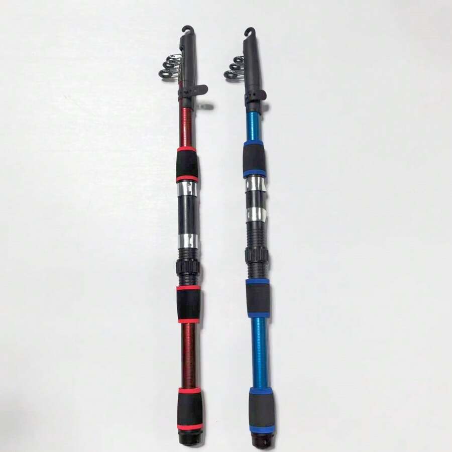 2 piezas Caña de pescar de 1,8 m y 2,1 m para pesca en el mar, caña de lanzamiento, equipo de pesca, caña para lanzar a larga distancia, caña de mano, caña de pescar