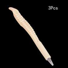 3pcs Creative Bone Shaped Pen, Novelty Realistic Skeleton Style Ballpoint Pen, Halloween Promotional Gift