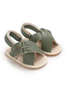 Sandálias de Verão Antideslizantes e Macias para Bebês, Sapatos Pré-Andadores para Bebês
