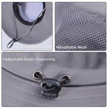 Cooling Sun Hat For Men Women,Wide Brim Bucket Hat Foldable Boonie Hat For Fishing Hiking Garden  Beach