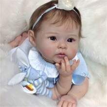 Reborn Babies Girl Handmade Realistic With Soft Fabric Body Reborn Dolls Reborn Baby Doll Like A Real Baby Opened Eyes Baby Doll 20 Inch Doll Reborn