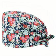 1pc Women's Ditsy Floral Nurse Cap, Anti-Bacterial & Anti-Dust, Suitable For Hospital Nurses, Beauty Professionals, Or Housekeeping/Cleaning Workers - Multicolor - View 16
