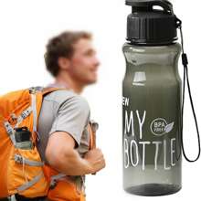 17oz Minimalist Portable Press Flip Cap Outdoor Sports Water Bottle, Plastic Cup, Creative Casual Car Water Bottle - Many Colors - View 6