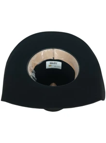 Black Country Hat Brim 10 Wool Felt Rodeo Cowboy Eldorado American 13cm Cup Original Agro - màu đen - Xem 3