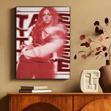 1PC Tate McRae Singer Canvas Painting Cafe Bar Room Wall Decoration No Frame - Multicolor - View 9