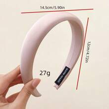 缎面发箍~高颅顶宽边甜美漂亮发箍春夏新款发卡发饰 - 彩色 - 查看 2