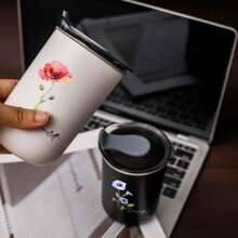 1Pc, Personalized Customized Month Flower Name Tumbler, 10Oz Stainless Steel Coffee Mug, Double Insulated Vacuum Seal Cup, Indoor Kitchen Outdoor Travel Cold Drink Hot Drink Car Cup, Summer Winter Drinkware, Reusable, Best Gift For Boyfriend, Girlfriend, Lover, Family, Wife, Husband, Best Friend, Classmate, Colleague, Perfect Gift For Wedding, Valentine'S Day, St. Patrick'S Day, Easter, Birthday Party,Multi-Functional,Adjustable,Durable,Ornamental,Reusable,Exquisite,Adorable,High-Quality,Modern,Colorful,Cute,Comfortable,Stylish,Custom,Personalized,Unique,Ideal Gifts For Him,Ideal Gifts For Her,Boyfriend,Girlfriend,Dad,Mom,Family,Friends,Son,Daughter,Office,Tea Room,School,Home,Home Refresh,Customized Cups