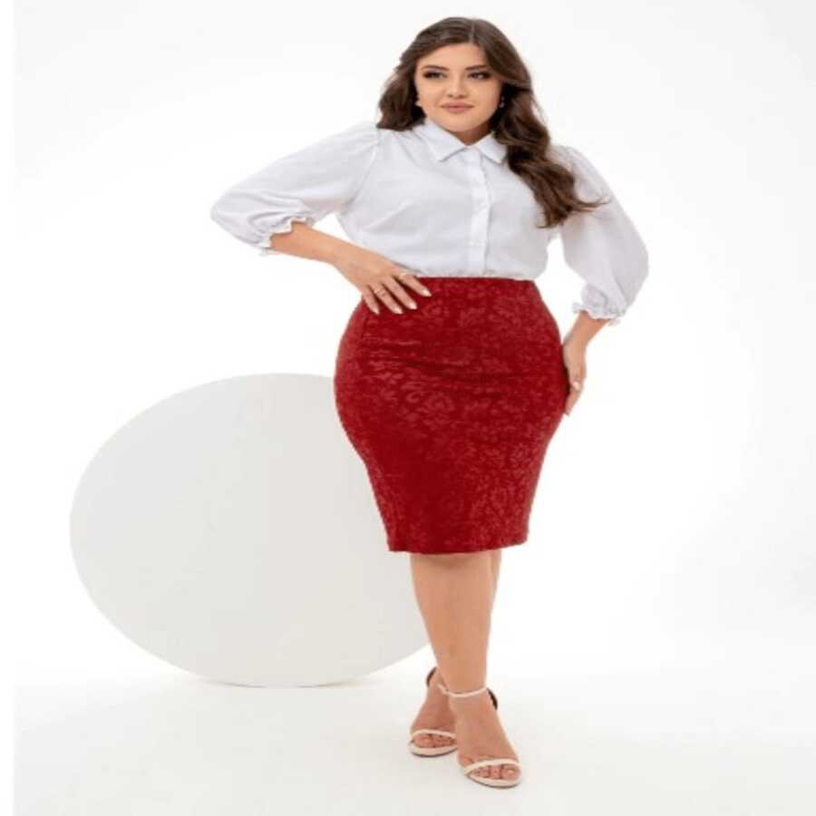 AVI Moda Crista Women Skirts - Red - View 1