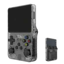 Retro Handheld Game Console R36S - Upgraded 3.5" Clear Screen, USB Charging, Headphone Jack, Dual-Core GPU, 3500mAh Battery, ABS Material - Perfect Valentine's Day & Easter Gift For Gamers, White/Purple/Black