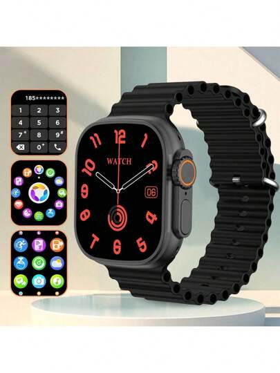 Microwear ساعة ذكية يمكن ارتداؤها من قبل الجنسين، جهاز تتبع اللياقة البدنية بشاشة HD مقاس 2 بوصة، مراقبة معدل ضربات القلب والنوم، إجراء المكالمات الهاتفية، أكثر من 110 وضع رياضي، مقاوم للماء بمعيار IP68، متوافق مع أندرويد وآي أو إس، بطارية طويلة الأمد