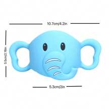 1pc Baby Silicone Elephant Bottle Holder, Daily Use Bottle Accessory, Soft Elastic Silicone Cover, Fits For Pigeon And Dr. Brown's Bottles, And Other 5.5cm ~ 6.5cm Wide Bottles And Cups