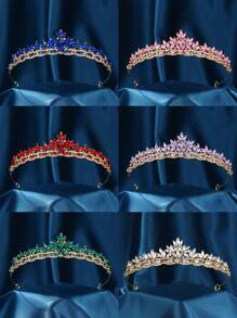 Crystal Tiaras For Women, Wedding Tiaras And Crowns For Women Tiaras For Birthday Party Princess Crown Hair Accessories Bride Rhinestone Headband,Valentine's Day Gifts, Valentine's Headband Decoration, Wedding Crown Decoration